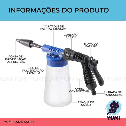 EspumaJet Pro – Pistola Turbo de Lavado sin Rayones