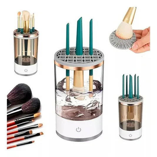LimpiaBrochas Express™ – El limpiador giratorio para brochas de maquillaje